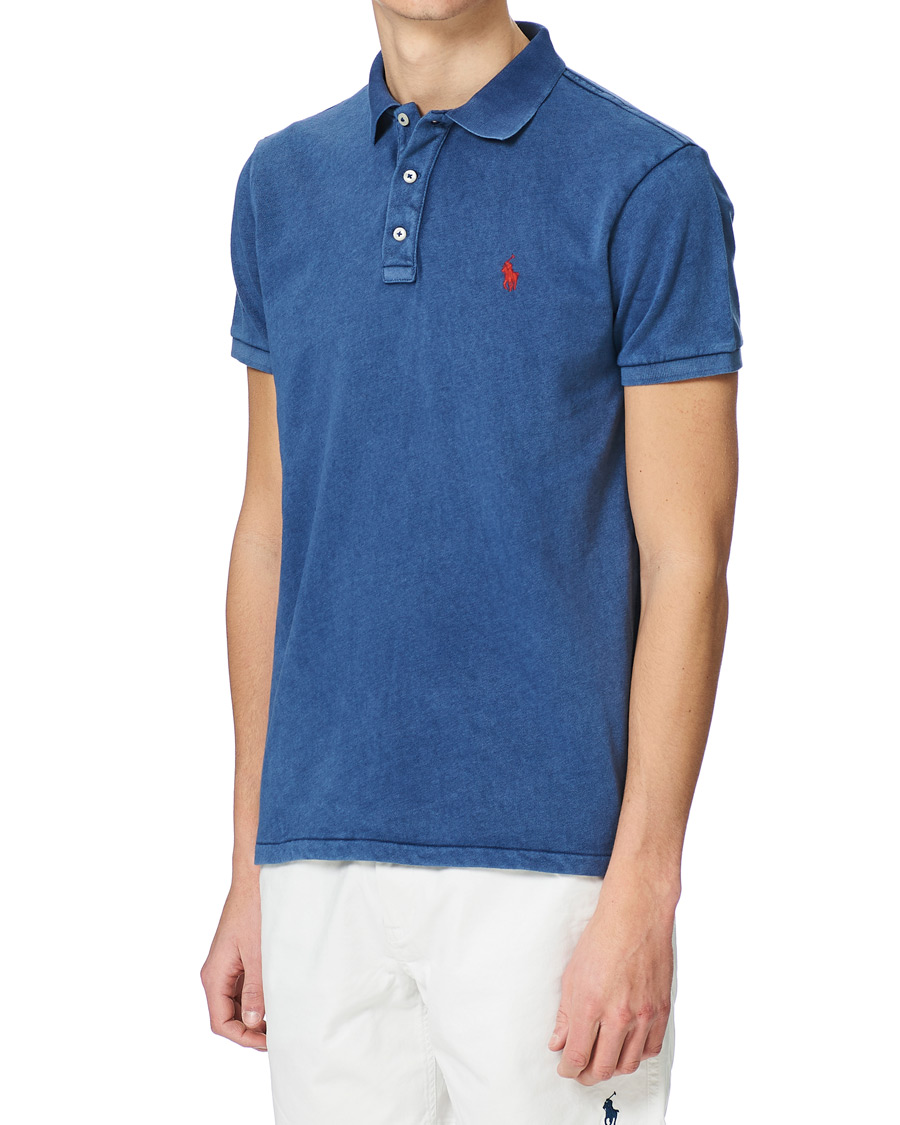 Herren | Poloshirts | Polo Ralph Lauren | Custom Fit Spa Terry Polo Light Navy