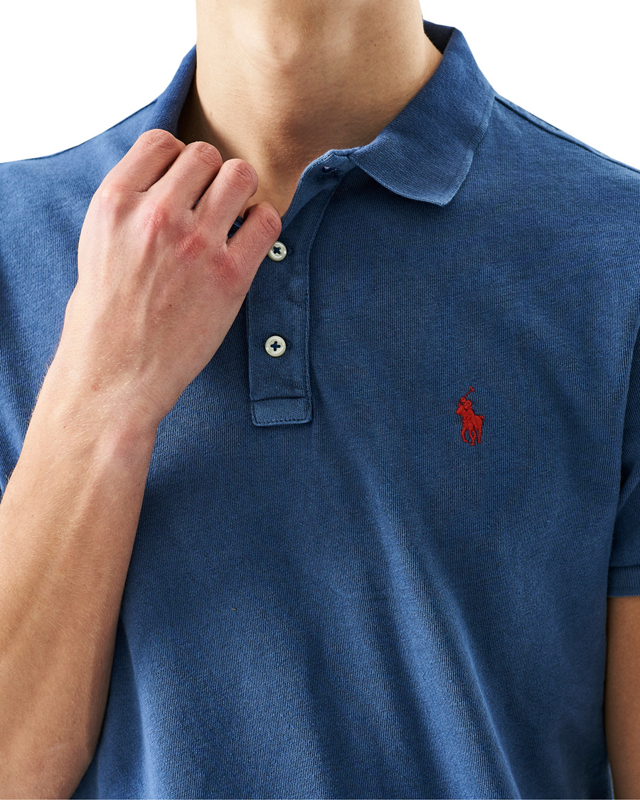 Herren | Poloshirts | Polo Ralph Lauren | Custom Fit Spa Terry Polo Light Navy