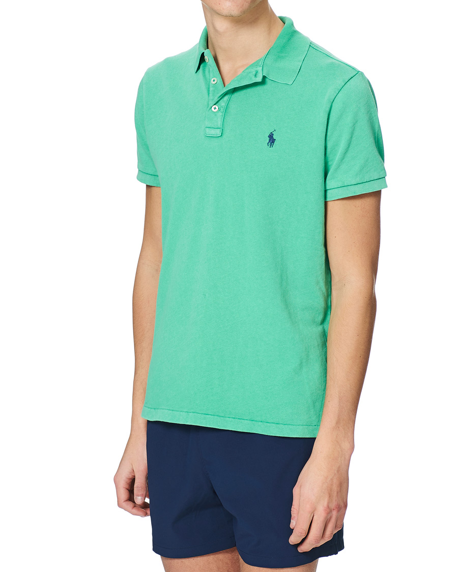 Herren | Poloshirts | Polo Ralph Lauren | Custom Fit Spa Terry Polo Cabo Green