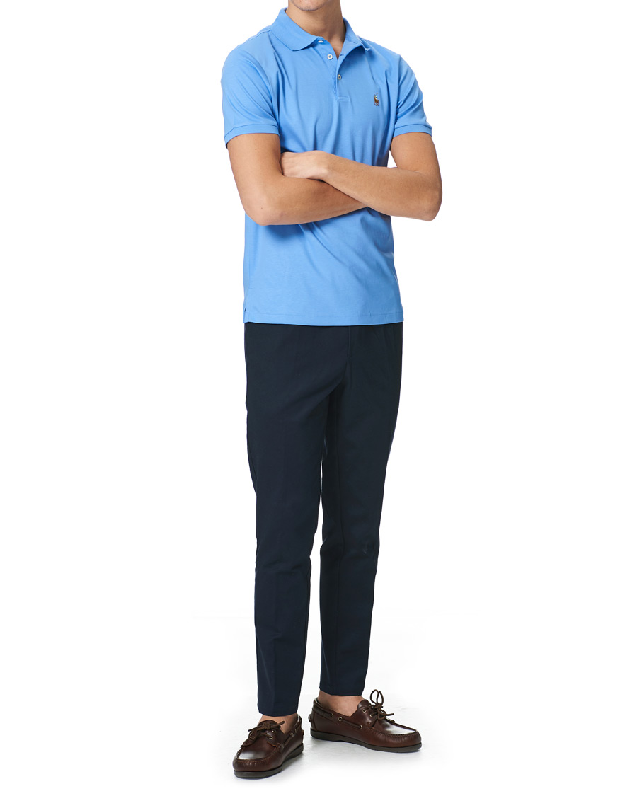 Herren | Poloshirts | Polo Ralph Lauren | Luxury Pima Cotton Polo Harbour Island Blue