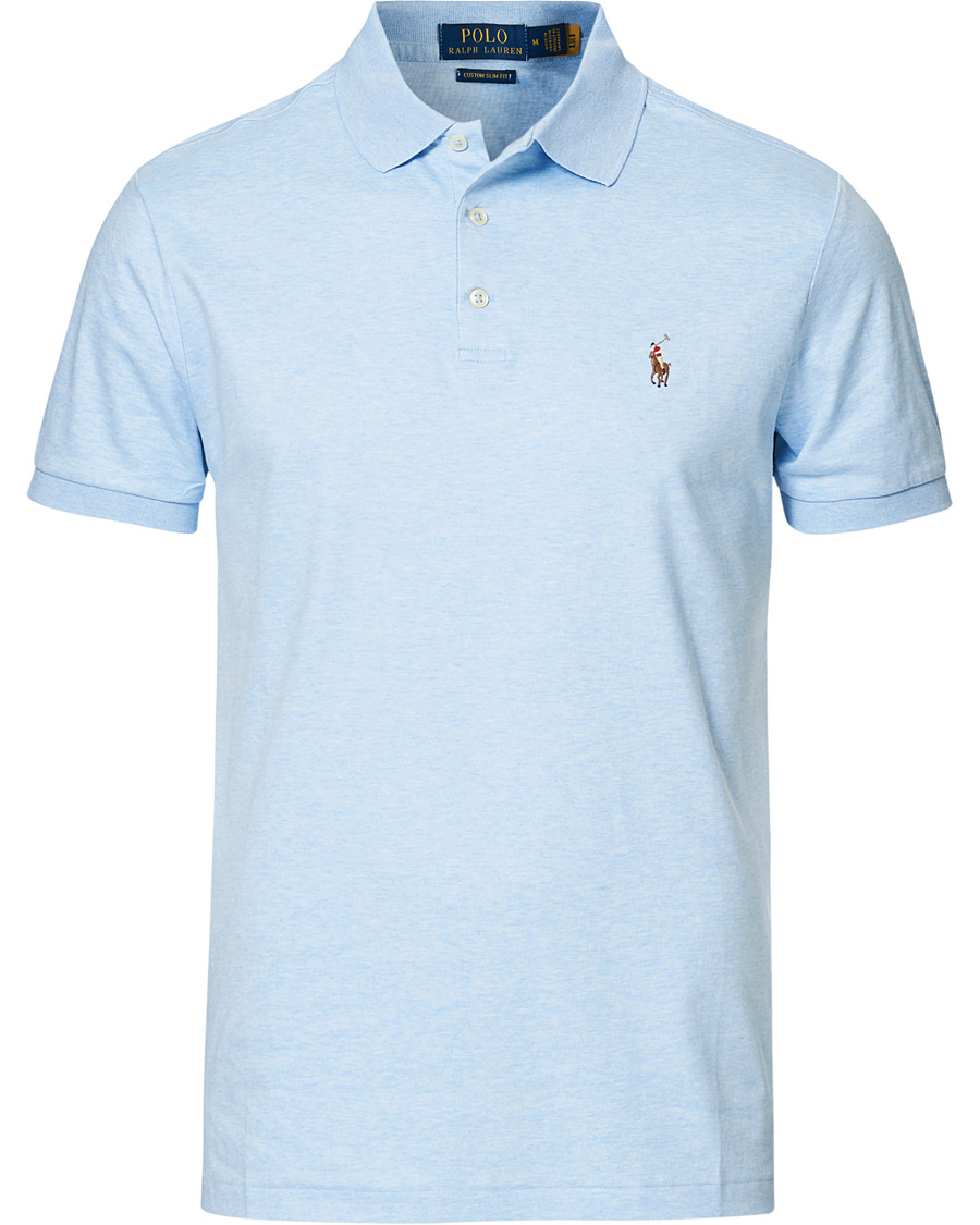 Herren | Poloshirts | Polo Ralph Lauren | Luxury Pima Cotton Polo Elite Blue Heather