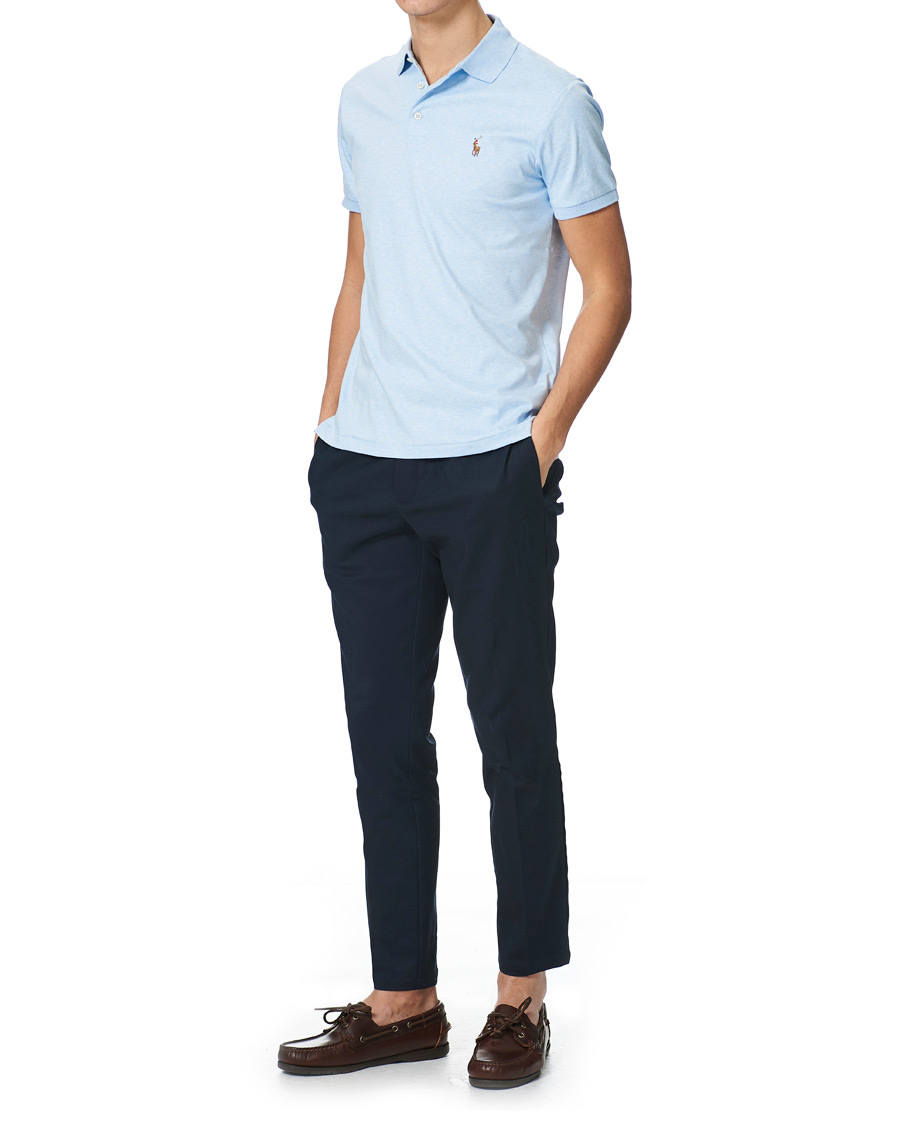 Herren | Poloshirts | Polo Ralph Lauren | Luxury Pima Cotton Polo Elite Blue Heather