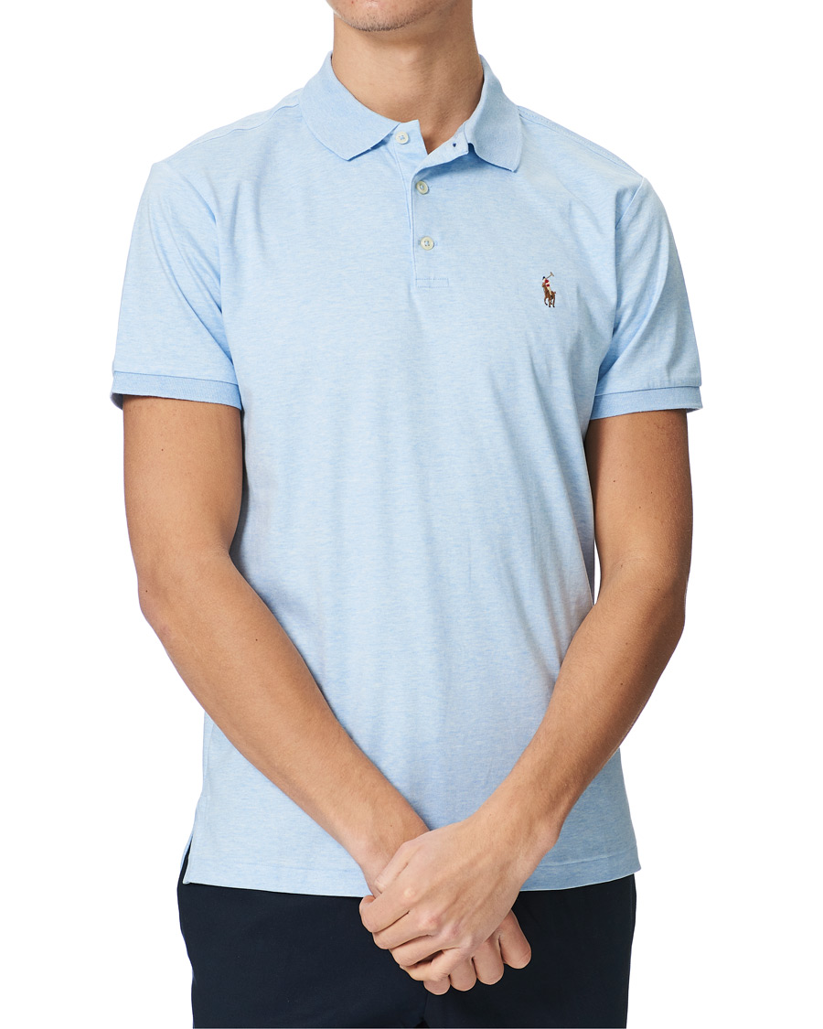Herren | Poloshirts | Polo Ralph Lauren | Luxury Pima Cotton Polo Elite Blue Heather