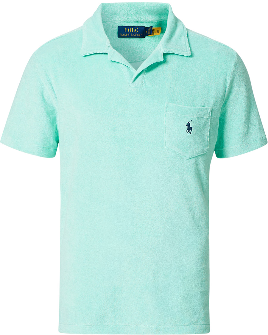 Herren | Poloshirts | Polo Ralph Lauren | Lightweight Cotton Terry Polo Aqua Verde