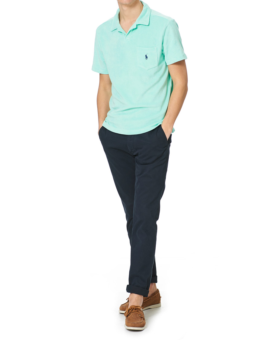 Herren | Poloshirts | Polo Ralph Lauren | Lightweight Cotton Terry Polo Aqua Verde