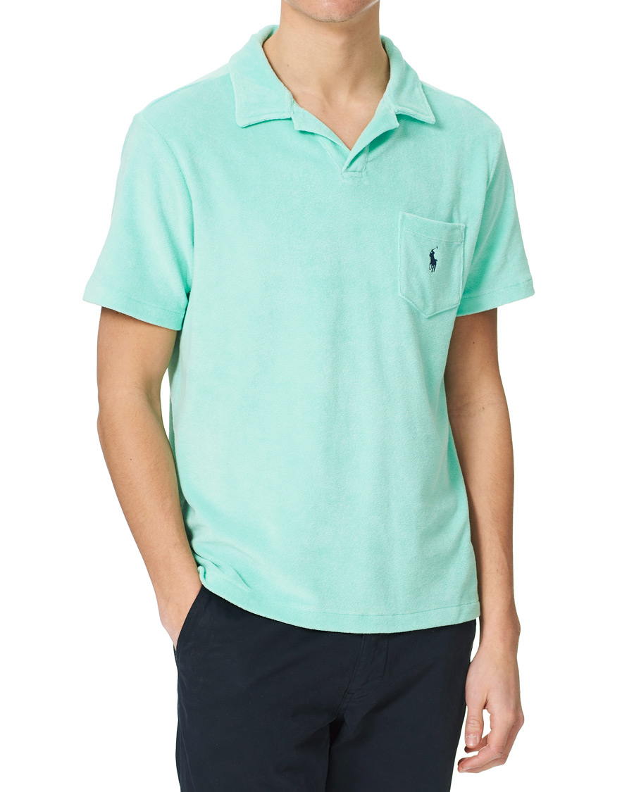 Herren | Poloshirts | Polo Ralph Lauren | Lightweight Cotton Terry Polo Aqua Verde