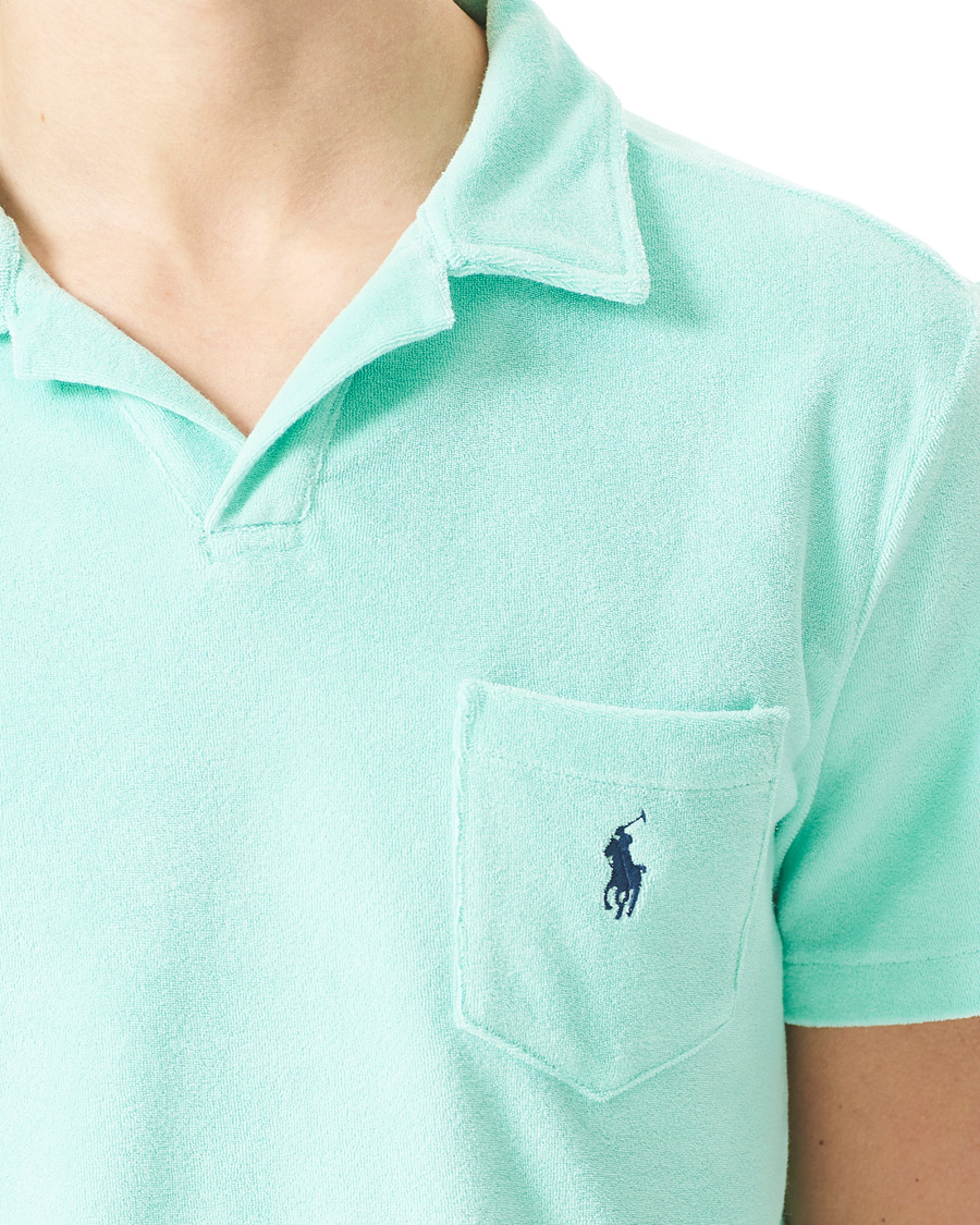 Herren | Poloshirts | Polo Ralph Lauren | Lightweight Cotton Terry Polo Aqua Verde