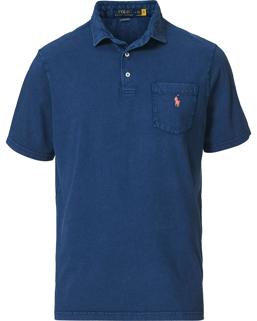 Herren | Poloshirts | Polo Ralph Lauren | Cotton/Linen Pocket Polo Light Navy