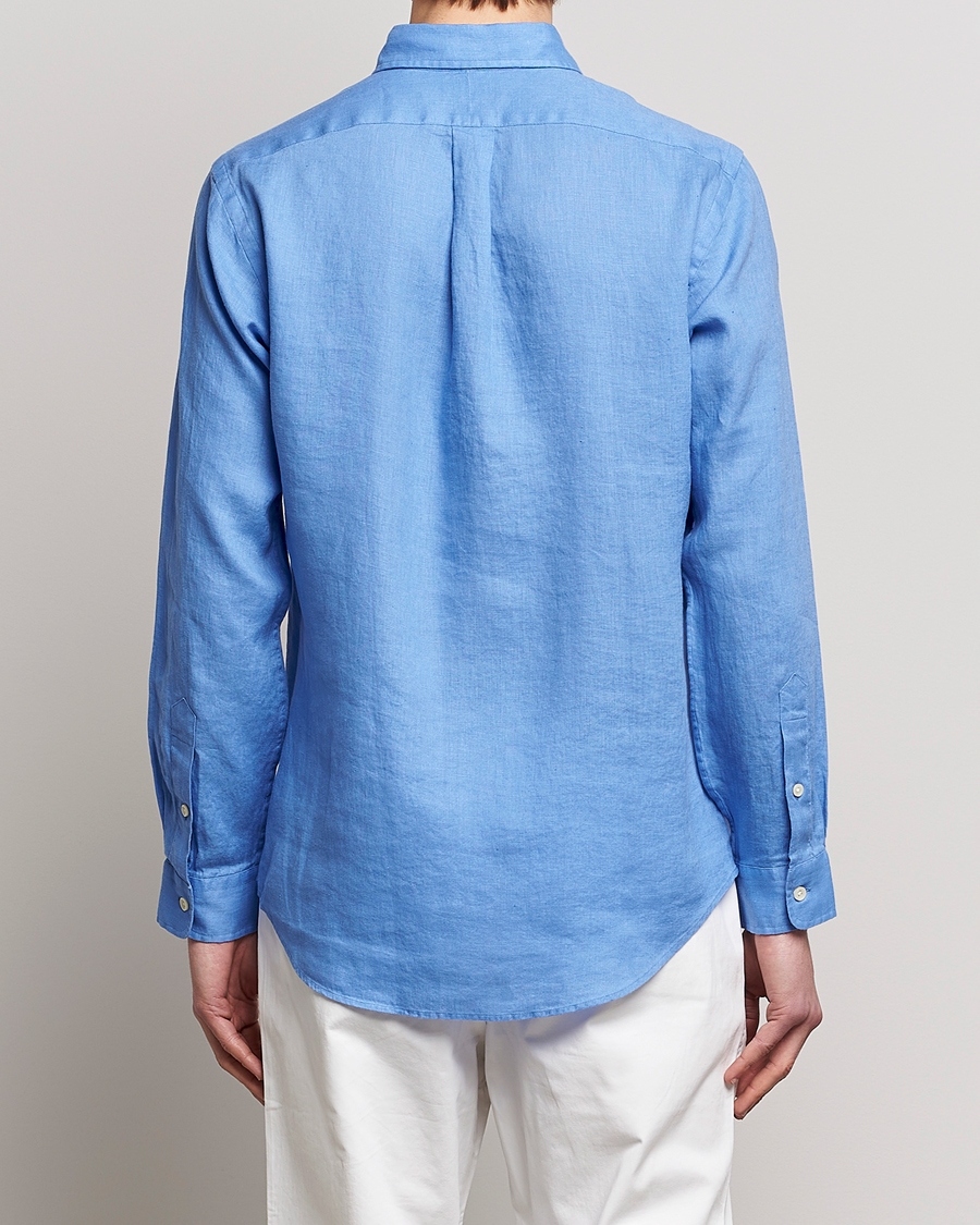 Herren | Hemden | Polo Ralph Lauren | Custom Fit Linen Button Down Harbor Island Blue
