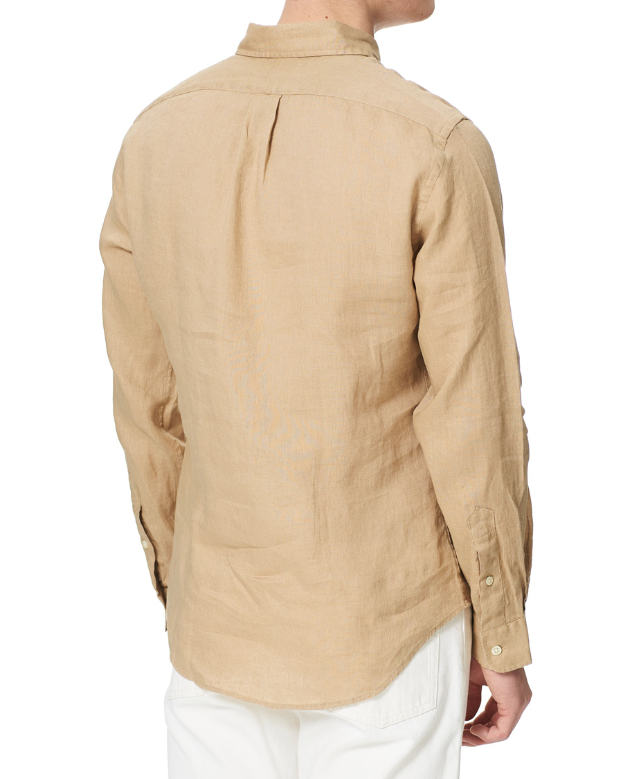 Herren | Hemden | Polo Ralph Lauren | Slim Fit Linen Button Down Shirt Costal Beige