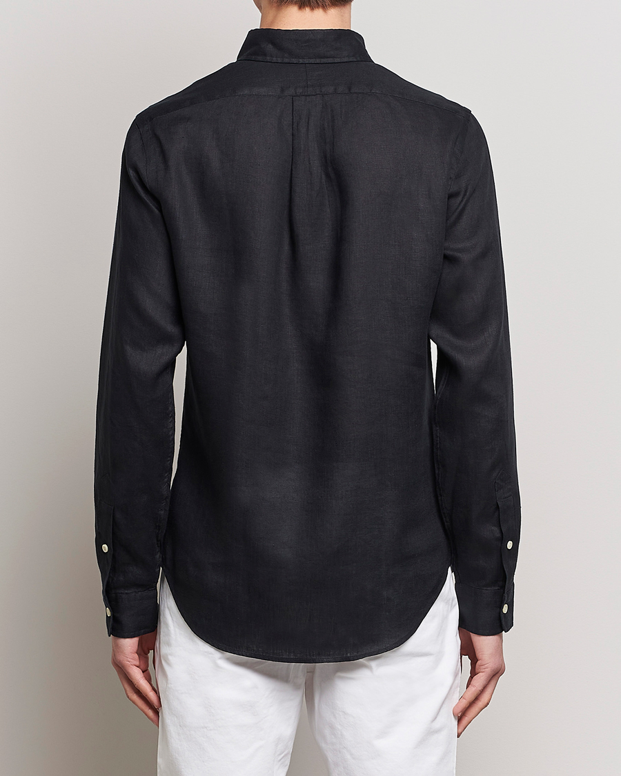 Herren | Hemden | Polo Ralph Lauren | Slim Fit Linen Button Down Shirt Polo Black