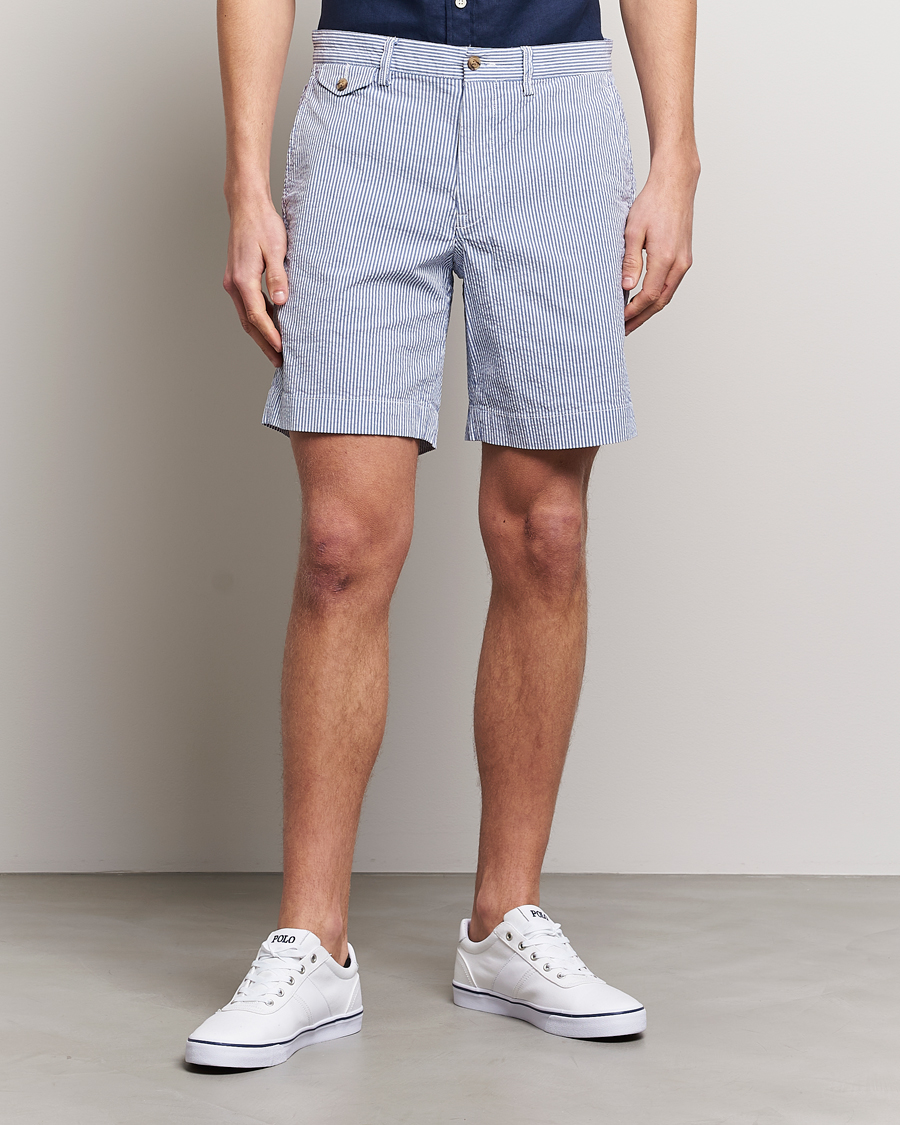 Herren | Chinoshorts | Polo Ralph Lauren | Bedford Seersucker Shorts Blue/White