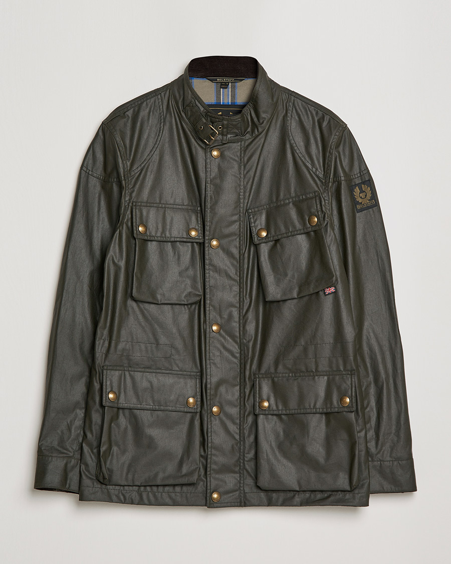 Belstaff Fieldmaster Waxed Jacket Faded Olive
