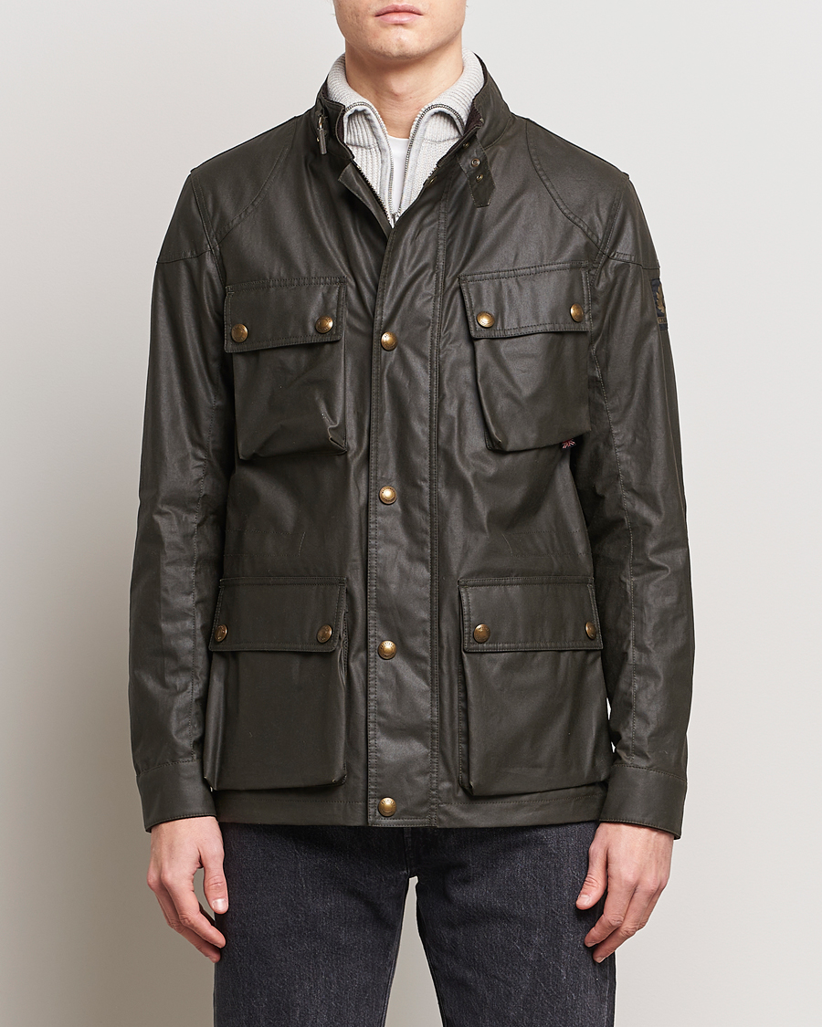 Herren | Belstaff | Belstaff | Fieldmaster Waxed Jacket Faded Olive