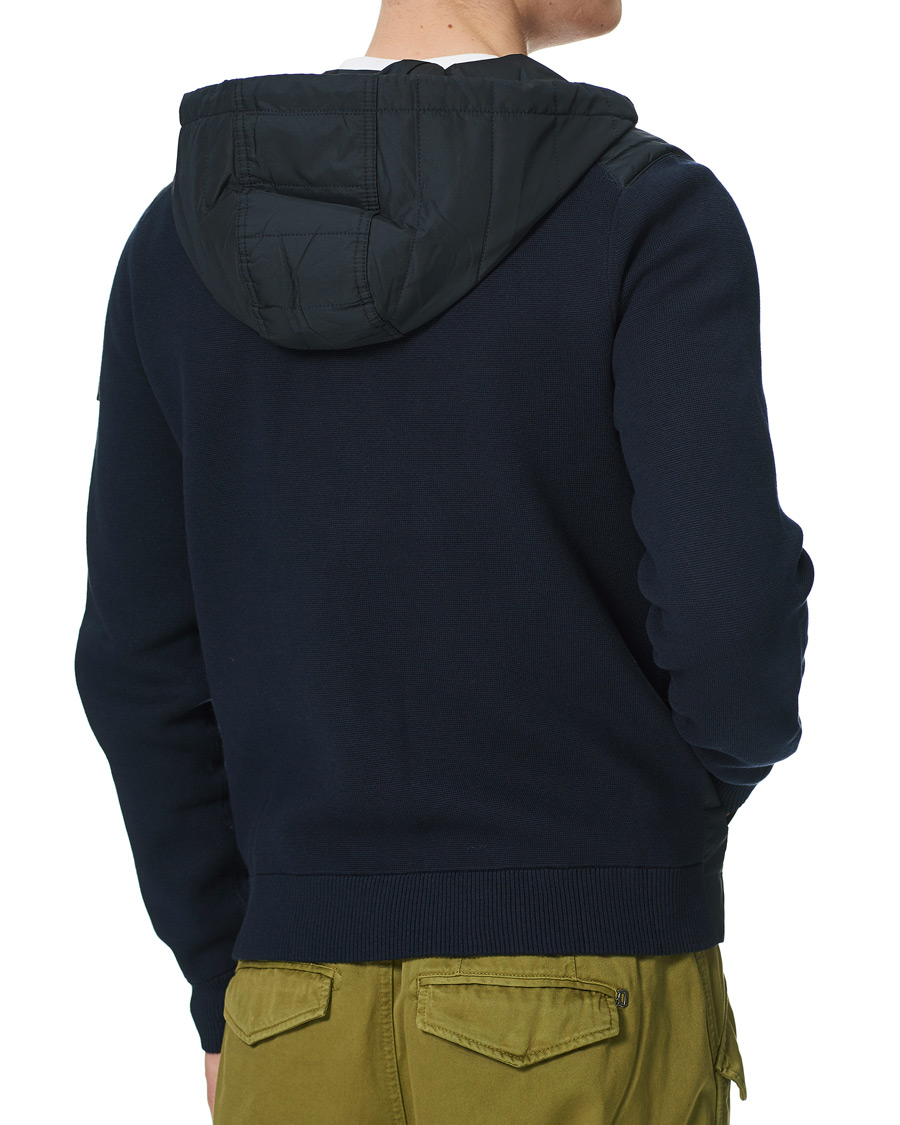 Herren | Pullover | Belstaff | Omar Zip Through Hybrid Hood Dark Ink