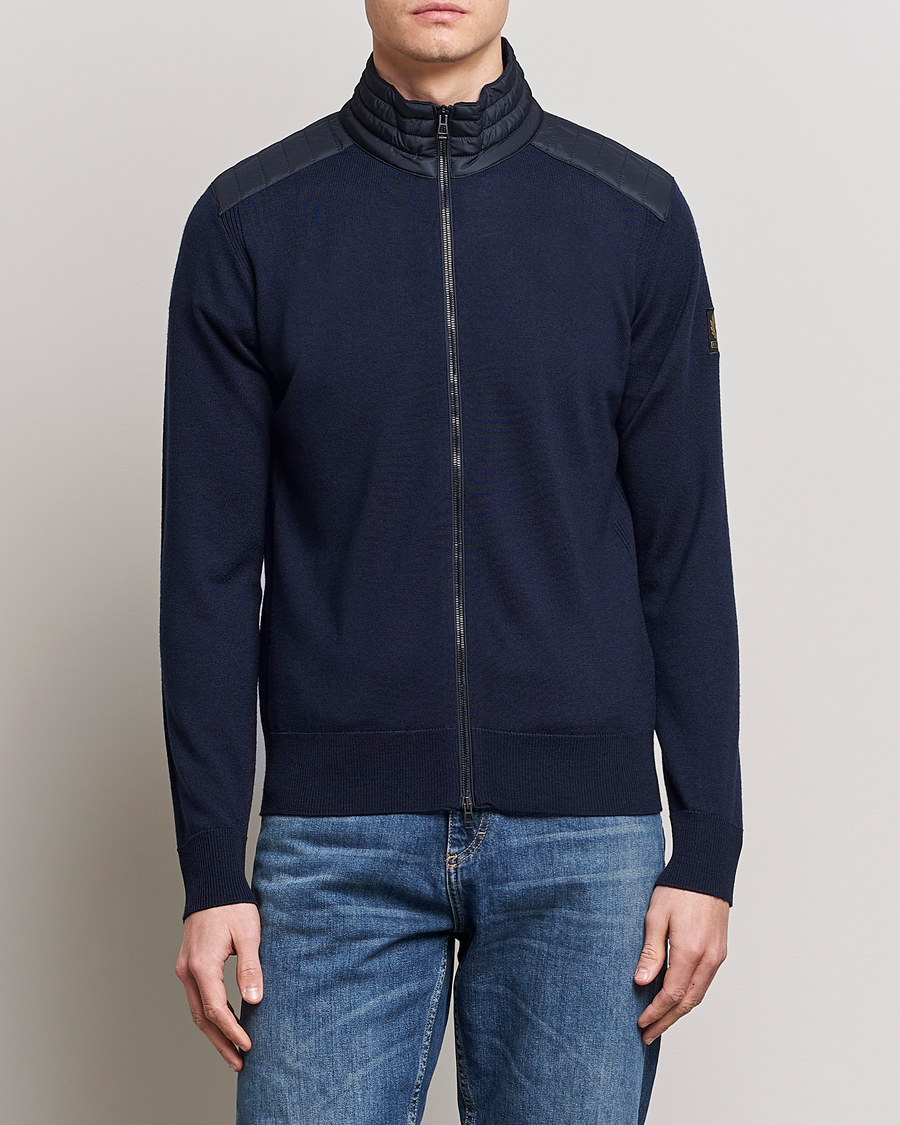Herren | | Belstaff | Kelby Zip Cardigan Navy