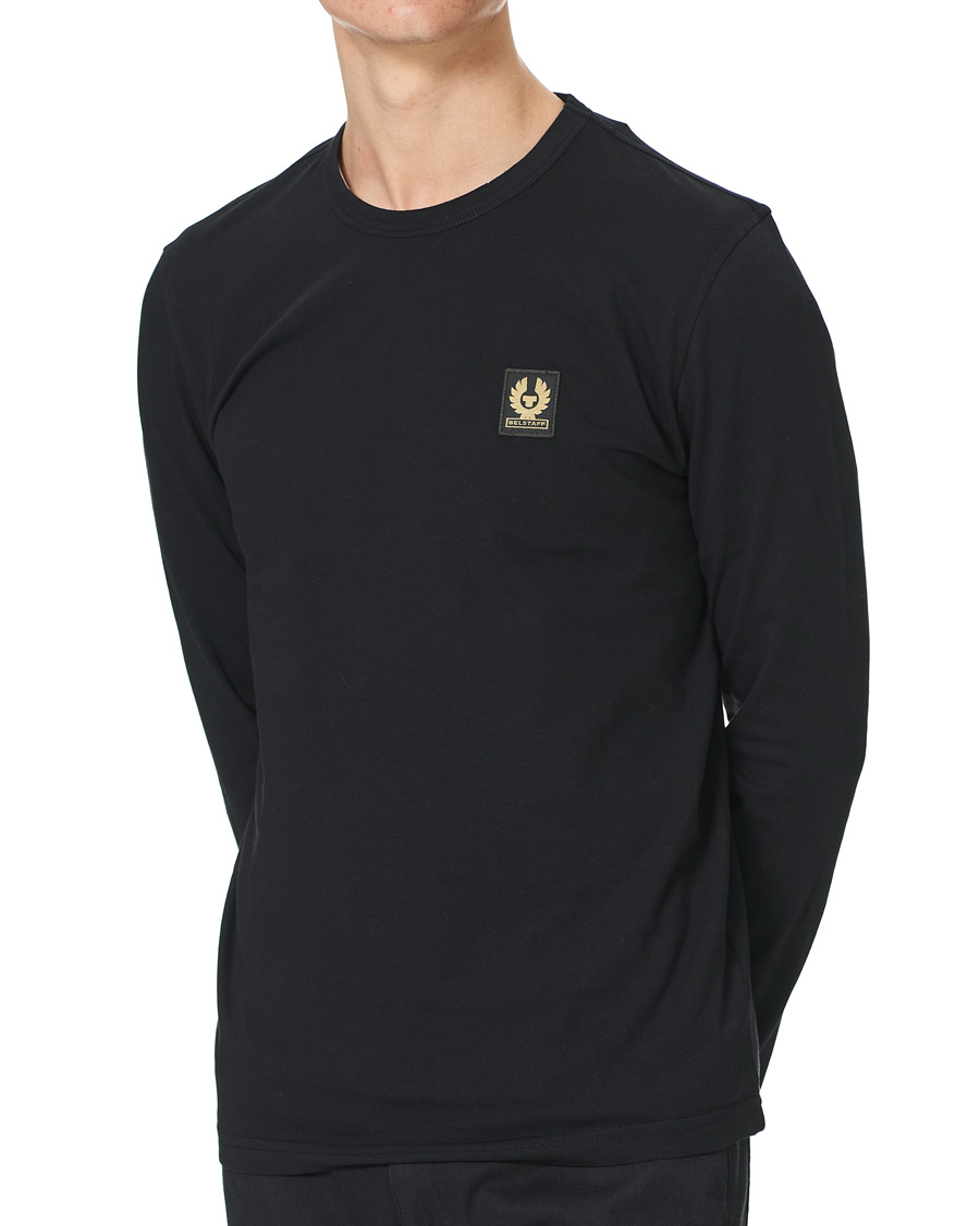 Herren | T-Shirts | Belstaff | Long Sleeve Logo Tee Black