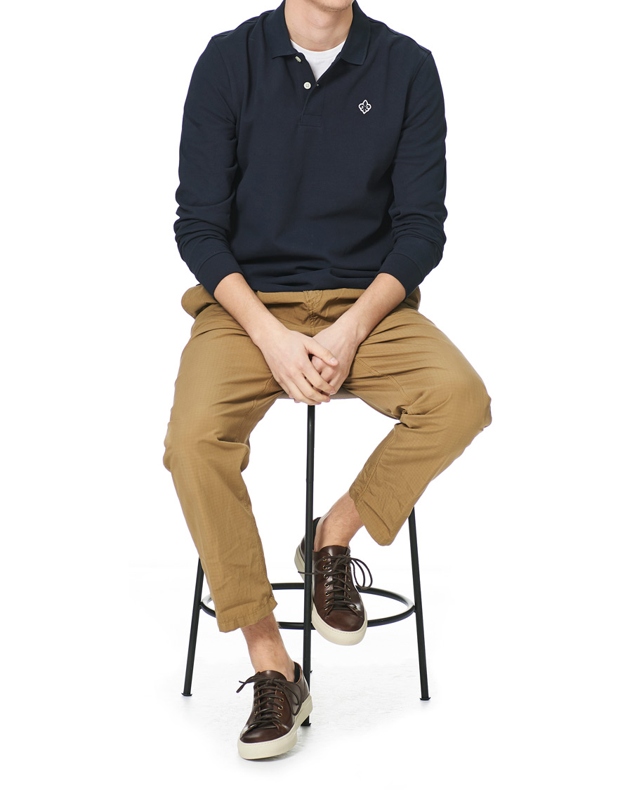 Herren | Pullover | Morris | Leamington Striped Rugger Navy