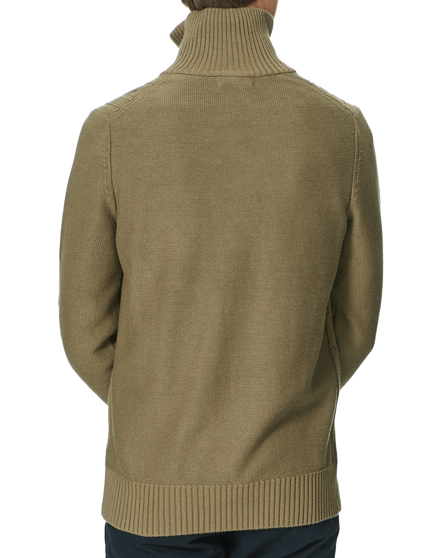Herren | Pullover | Morris | Marlebone Cable Half-Zip Green