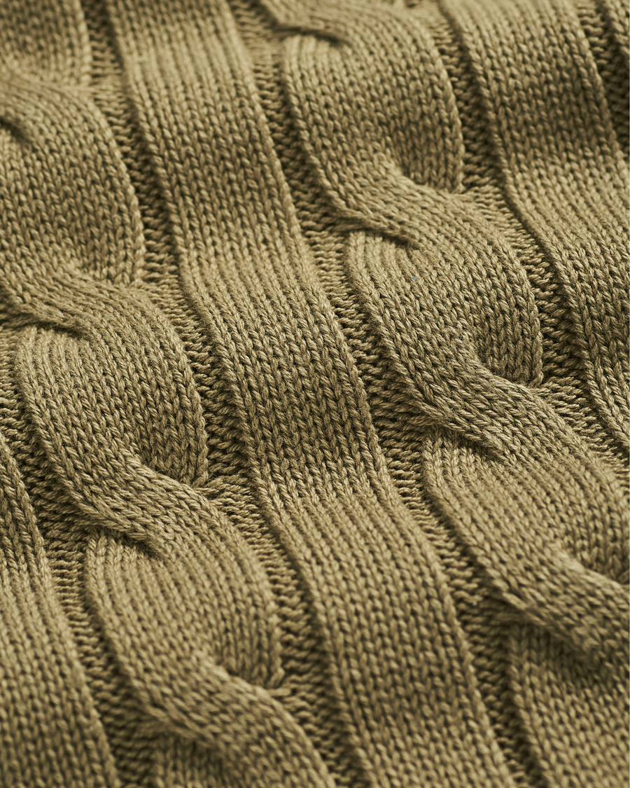 Herren | Pullover | Morris | Marlebone Cable Half-Zip Green