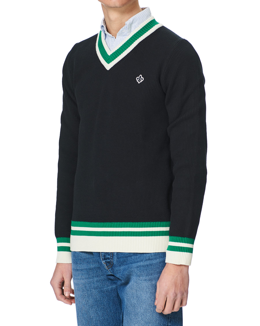 Herren | Pullover | Morris | Willoughby V-Neck Cricket Sweater Navy