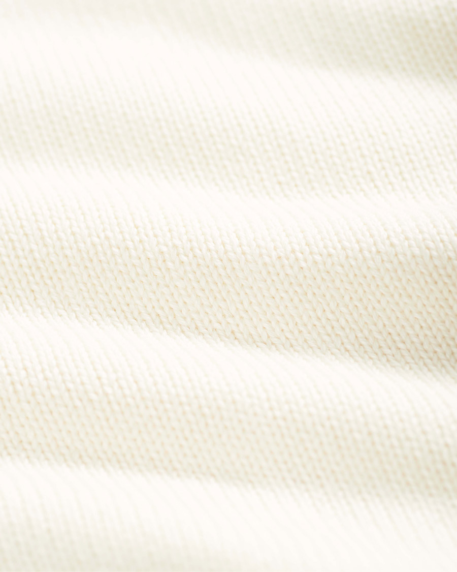 Herren | Pullover | Morris | Norton Logo Knitted Half-Zip Off White