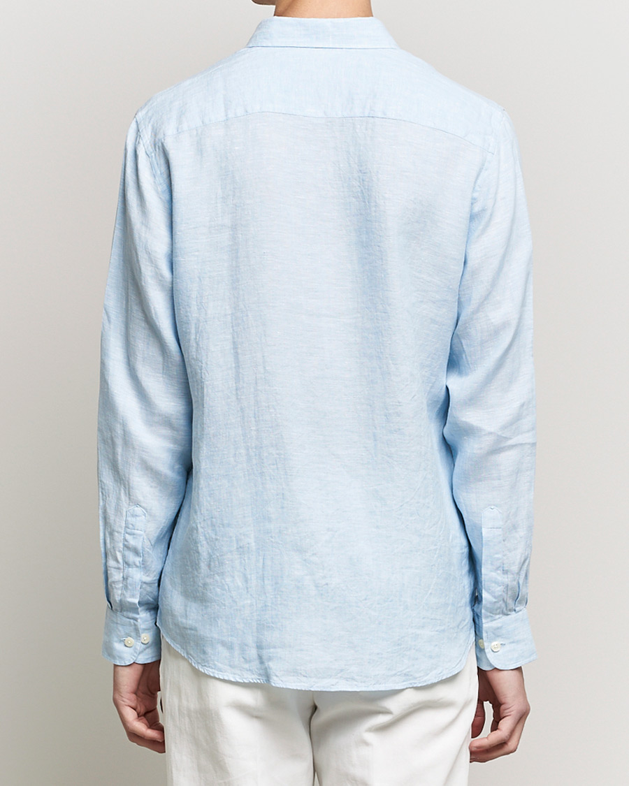 Herren | Hemden | Morris | Douglas Linen Shirt Light blue