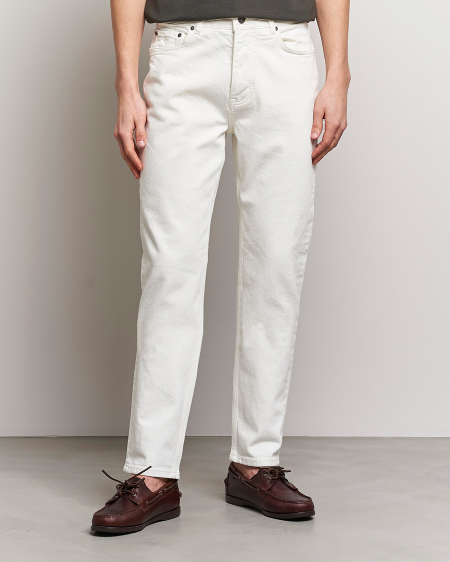 Herren | Straight leg | Morris | Jermyn Cotton Jeans Off White