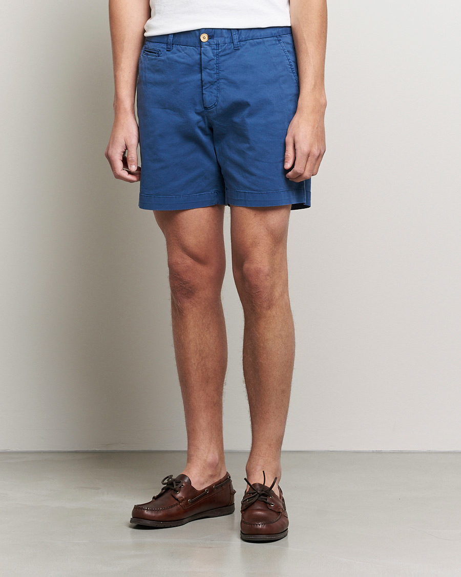 Herren | Shorts | Morris | Light Twill Chino Shorts Blue