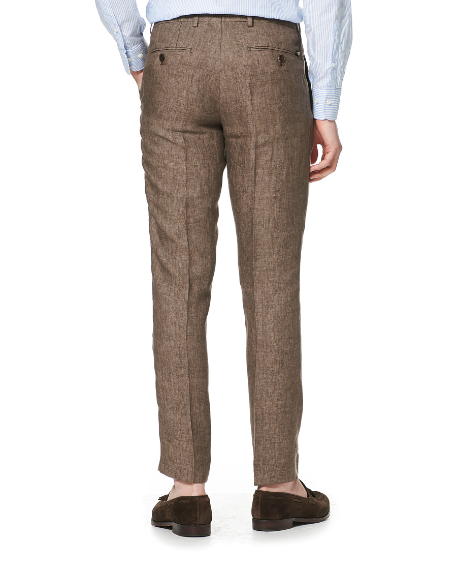 Herren | Hosen | Morris | Rodney Linen Trousers Brown