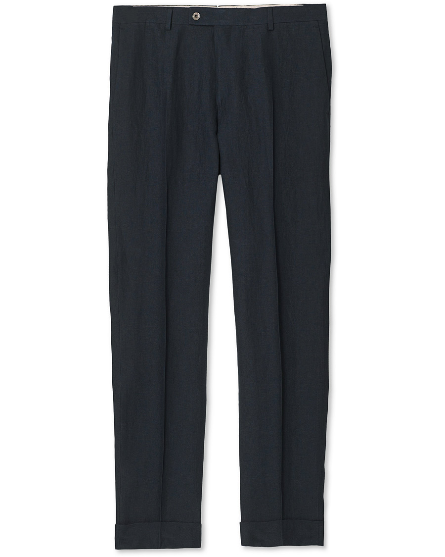 Herren | Hosen | Morris Heritage | Jack Linen Suit Trousers Navy