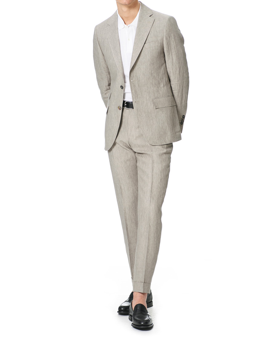 Herren | Anzüge | Morris Heritage | Keith Linen Suit Blazer Khaki