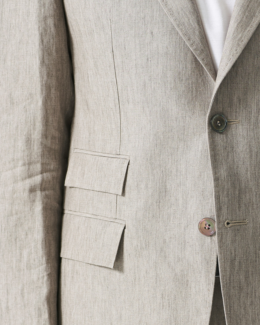 Herren | Sakkos | Morris Heritage | Keith Linen Suit Blazer Khaki