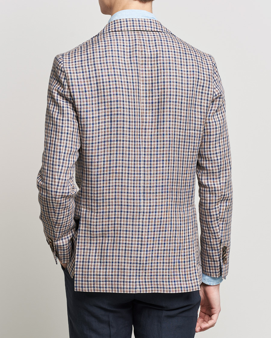 Herren | Sakkos | Morris Heritage | Mike Patch Pocket Checked Blazer Brown