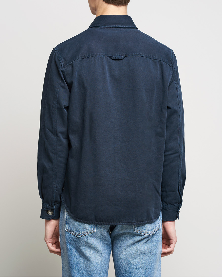 Herren | Hemden | Morris | Sanford Light Cotton Overshirt Navy