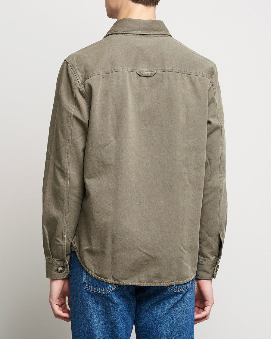 Herren | Hemden | Morris | Sanford Light Cotton Overshirt Olive