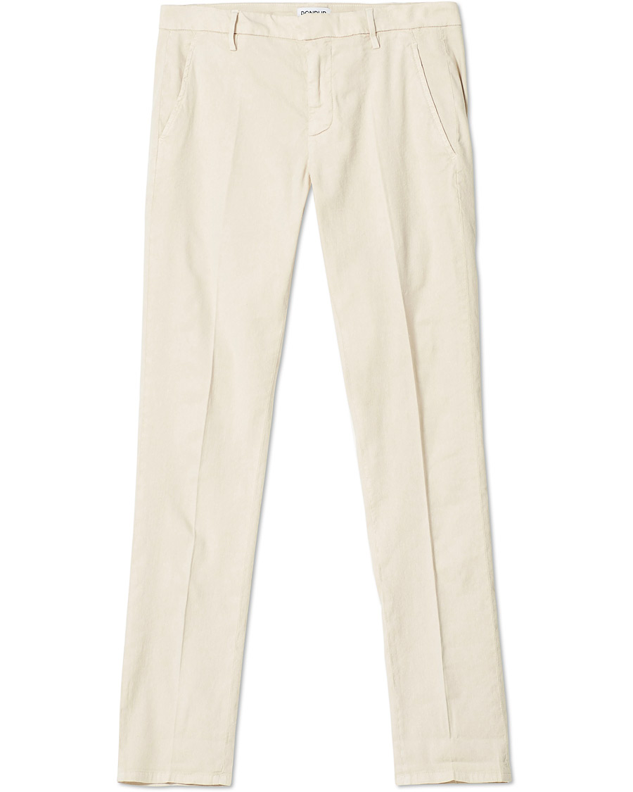 Herren | Hosen | Dondup | Gaubert Linen Stretch Chinos Beige