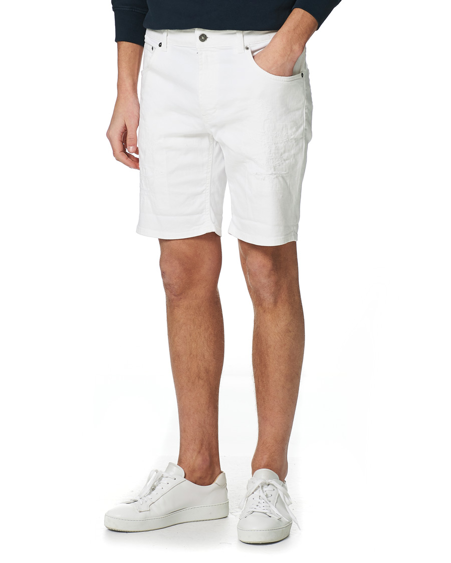 Herren | Shorts | Dondup | Derek Denim Shorts Detroyed White