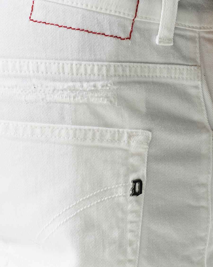 Herren | Shorts | Dondup | Derek Denim Shorts Detroyed White