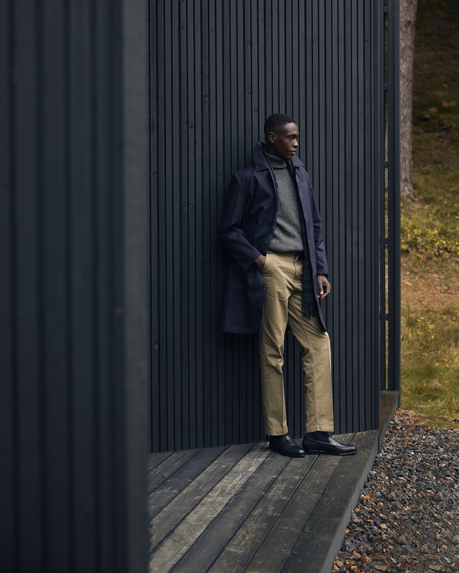 Herren | Hosen | Drake's | Flat Front Cotton Chino Olive