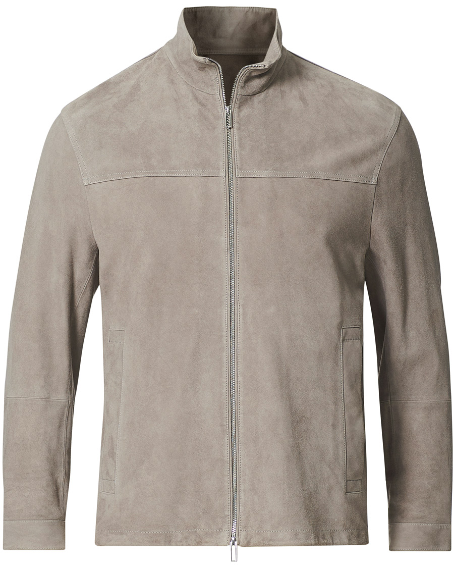 Herren | Jacken | Emporio Armani | Suede Jacket Sand