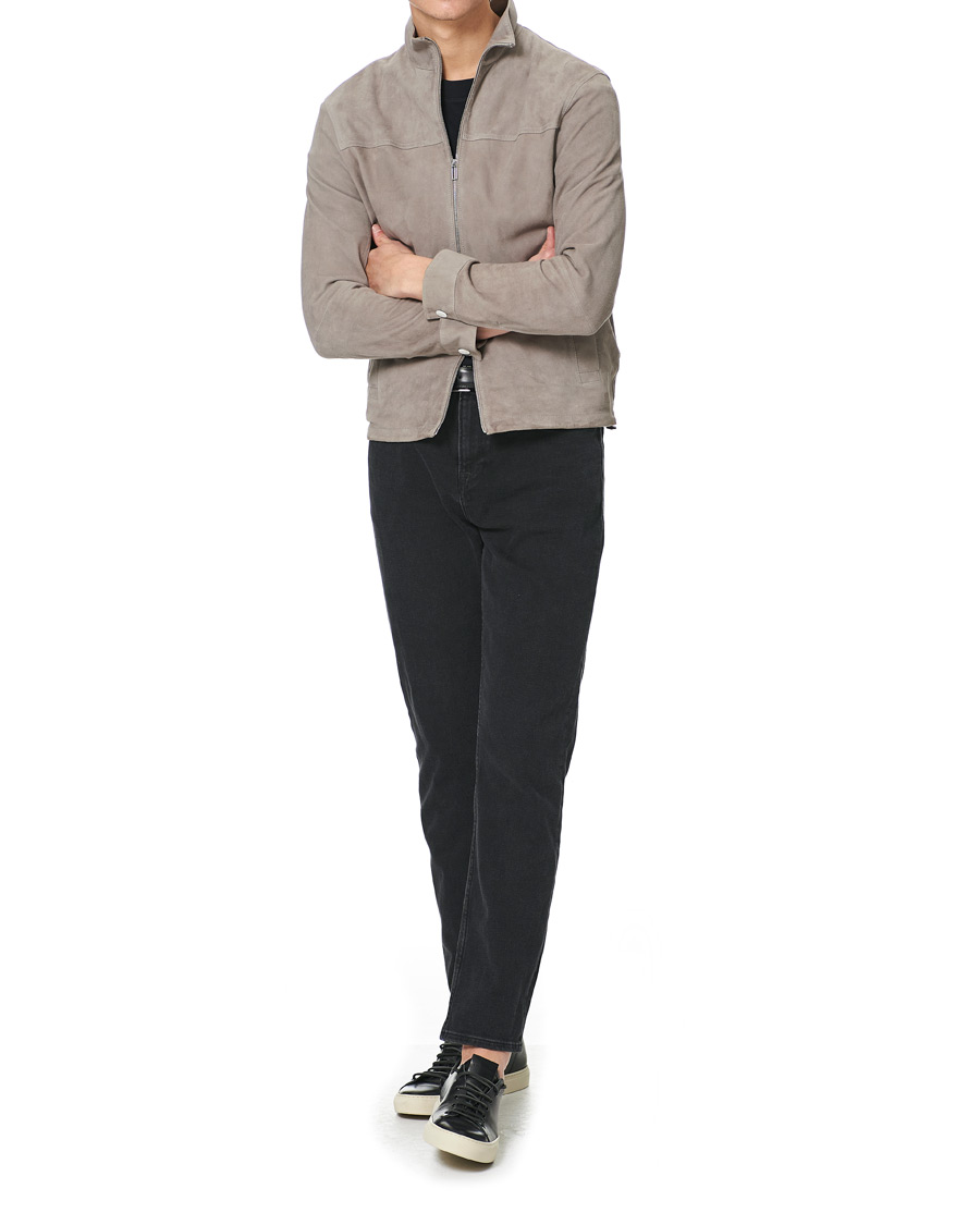 Herren | Jacken | Emporio Armani | Suede Jacket Sand