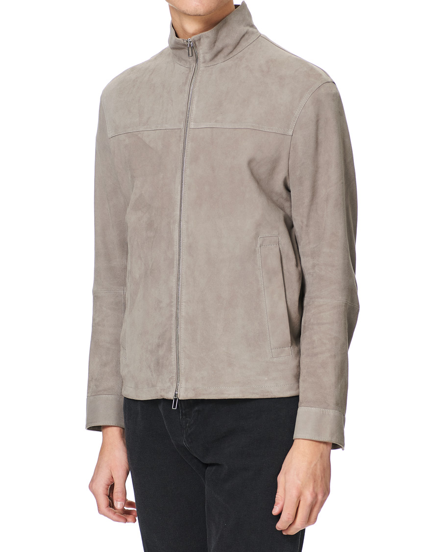 Herren | Jacken | Emporio Armani | Suede Jacket Sand