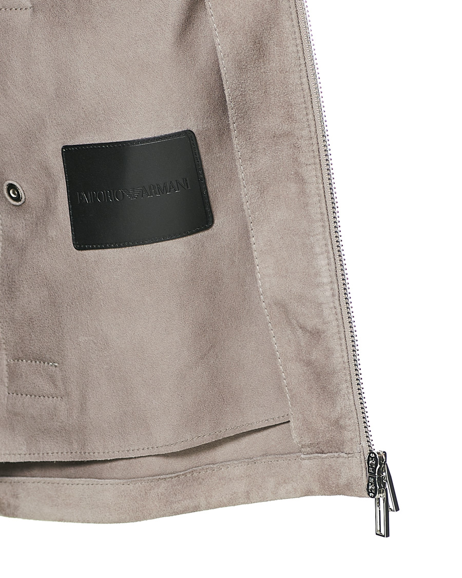 Herren | Jacken | Emporio Armani | Suede Jacket Sand