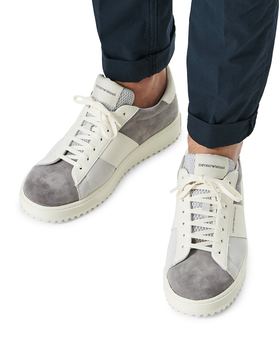 Herren | Emporio Armani Suede Sneaker Beige | Emporio Armani | Suede Sneaker Beige