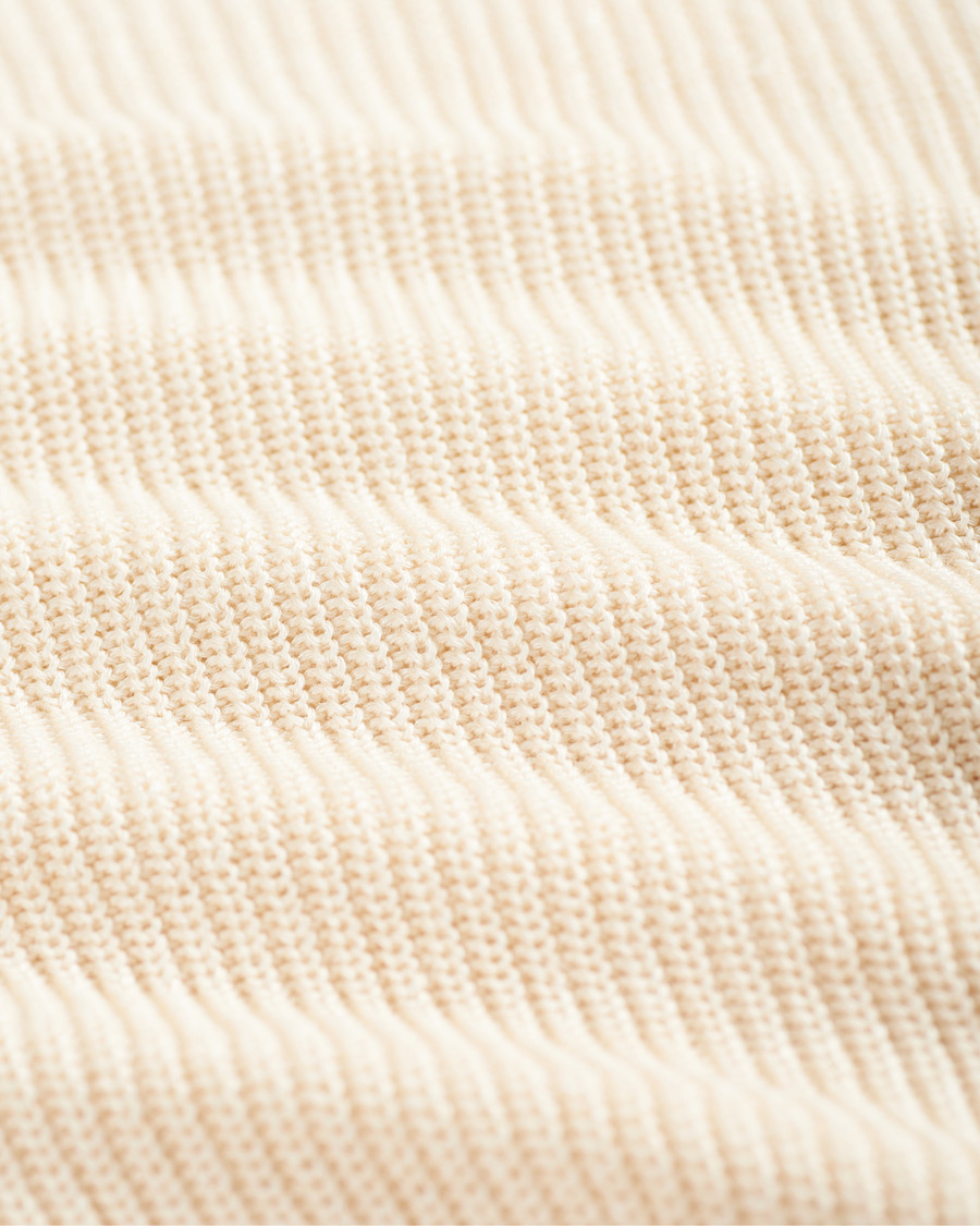 Herren | Pullover | Gran Sasso | Linen/Cotton Cricket V-Neck Sweater White