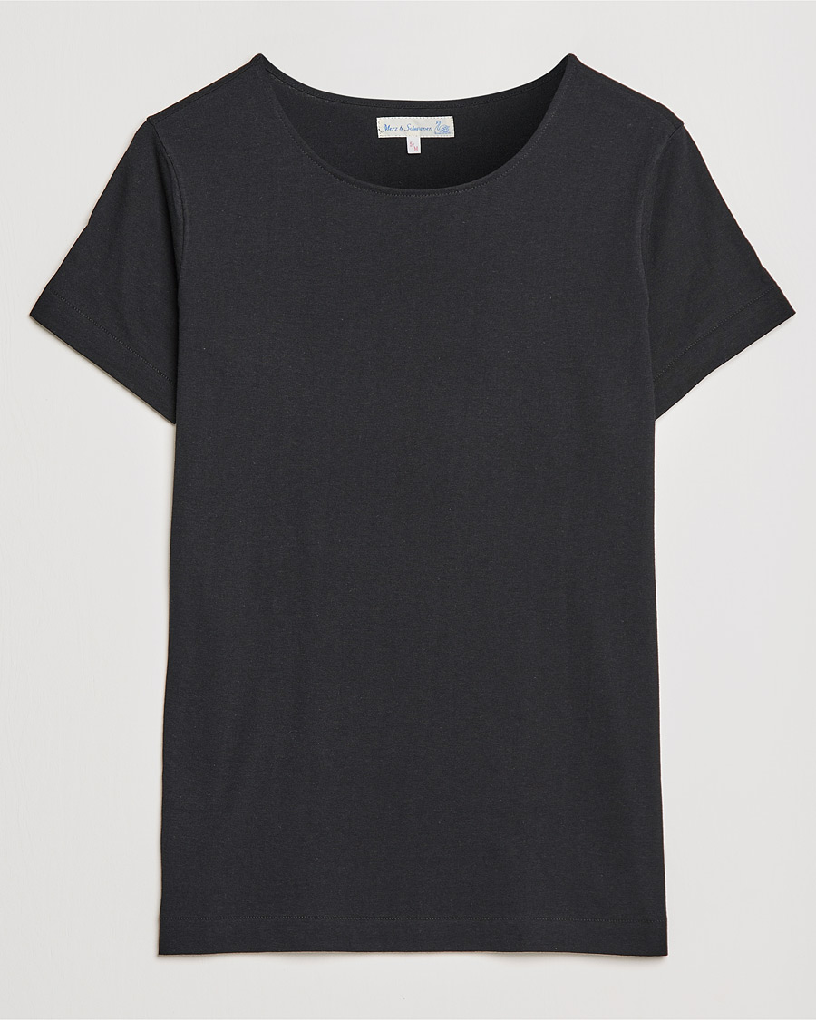 Herren | T-Shirts | Merz b. Schwanen | 1920s Loopwheeled Tee Black