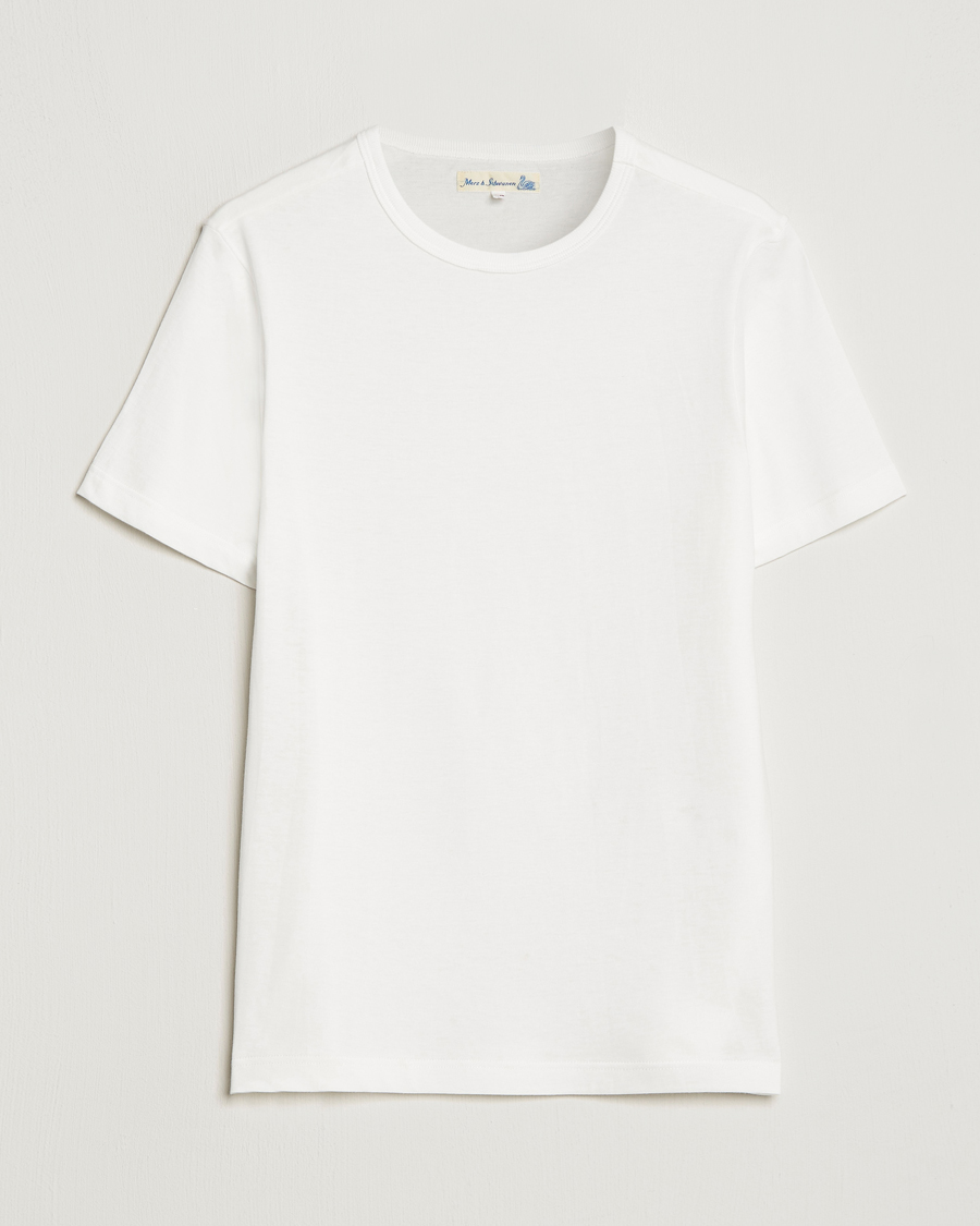 Herren | T-Shirts | Merz b. Schwanen | 1950s Classic Loopwheeled Tee White