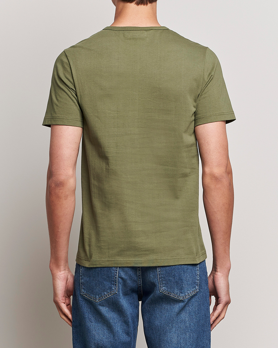 Herren | T-Shirts | Merz b. Schwanen | 1950s Classic Loopwheeled T-shirt Army