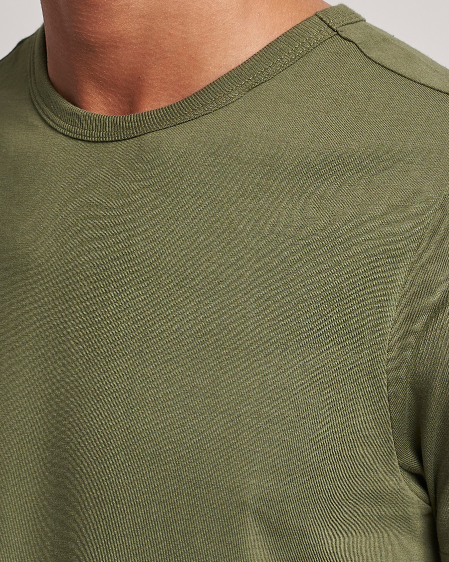 Herren | T-Shirts | Merz b. Schwanen | 1950s Classic Loopwheeled T-shirt Army